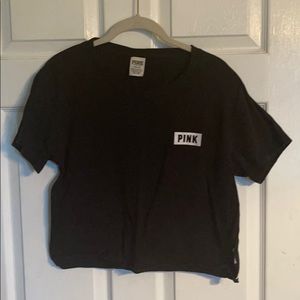 VS PINK cropped tee